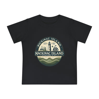 Vintage Mackinac Island Unisex Baby Short Sleeve T-Shirt