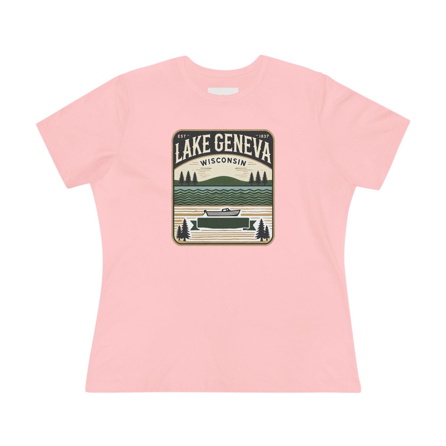 Vintage Lake Geneva Women's Cotton Tee