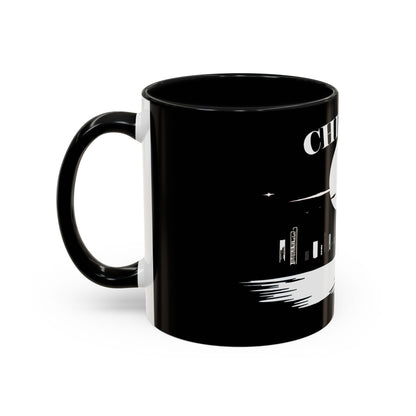 Mystery Noir Chicago Skyline Sunset Accent Coffee Mug