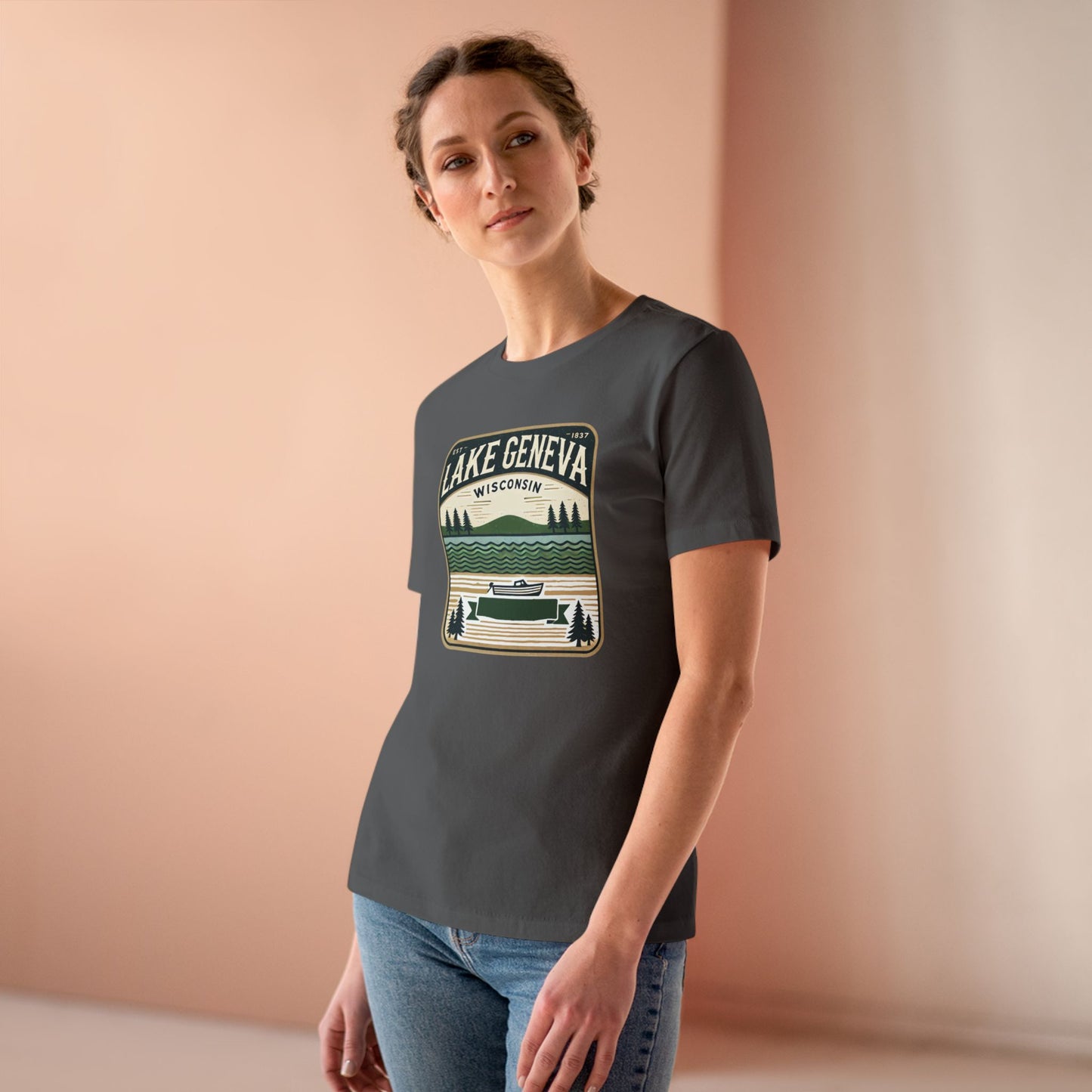 Vintage Lake Geneva Women's Cotton Tee