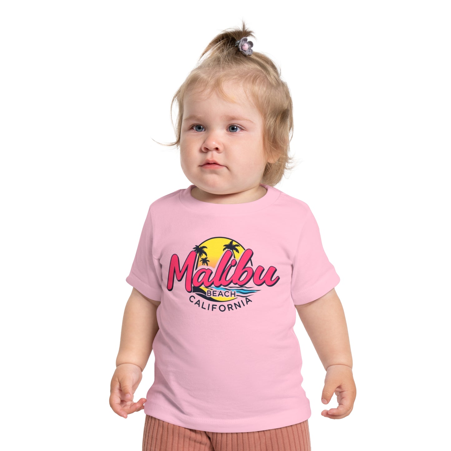 Retro Malibu Unisex Baby Short Sleeve T-Shirt