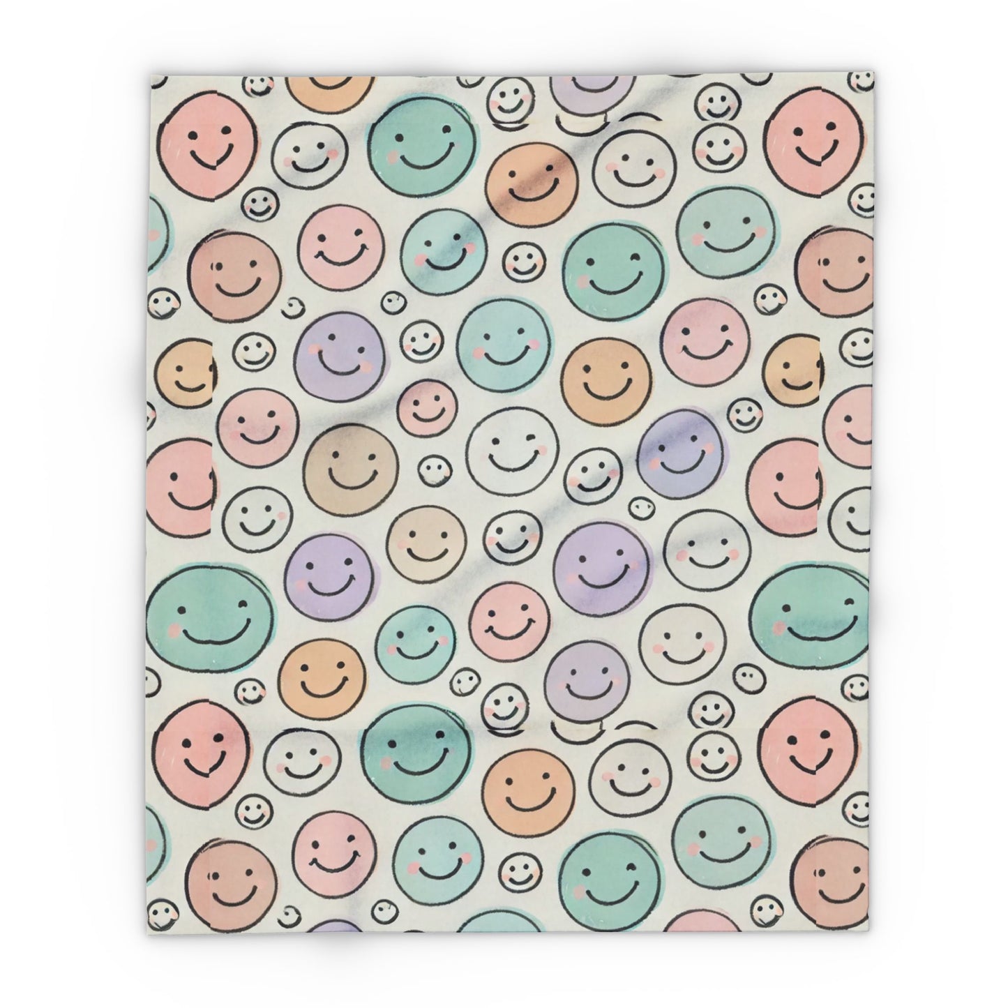 Pastel Smiles Arctic Fleece Blanket