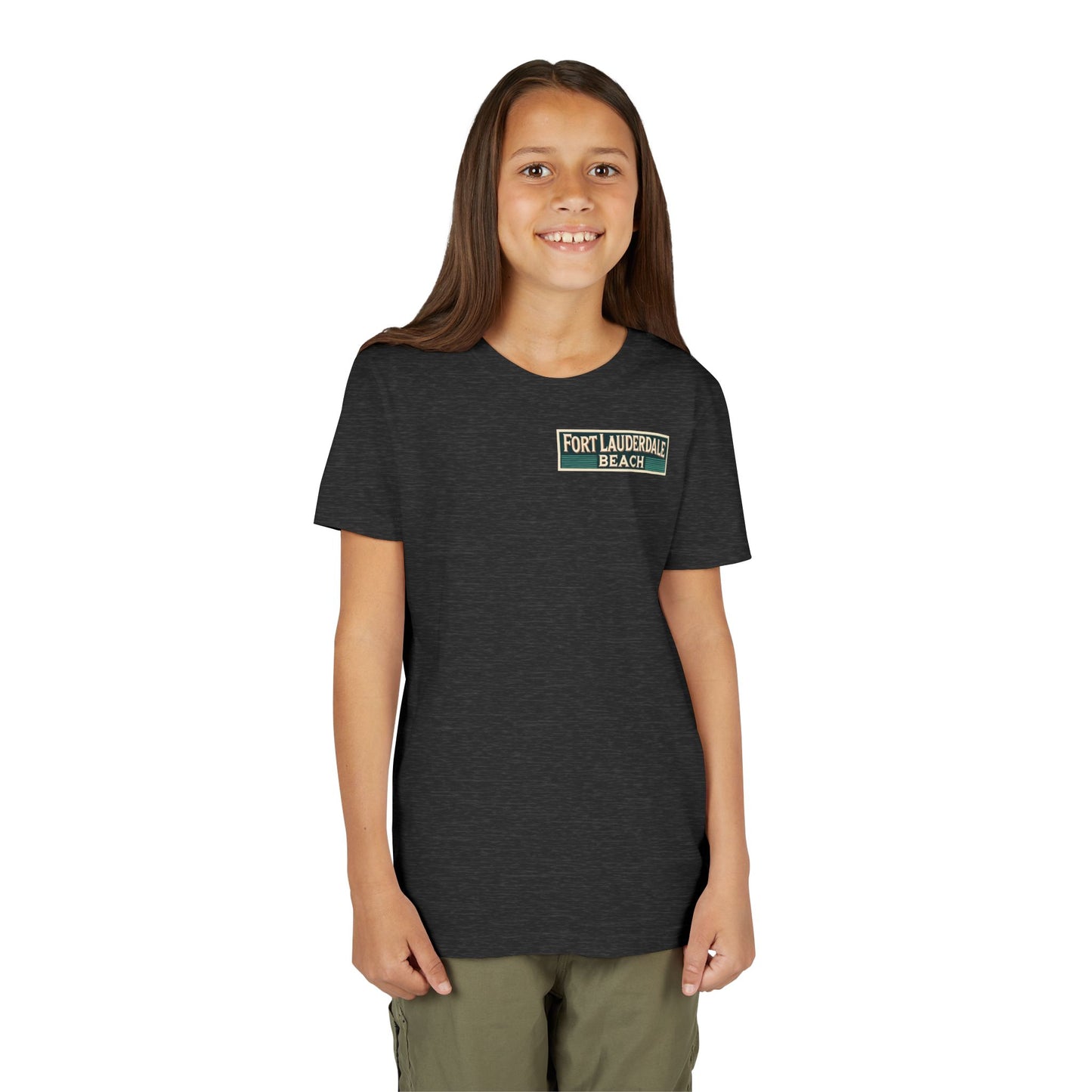 Vintage Fort Lauderdale Unisex Youth Short Sleeve Tee