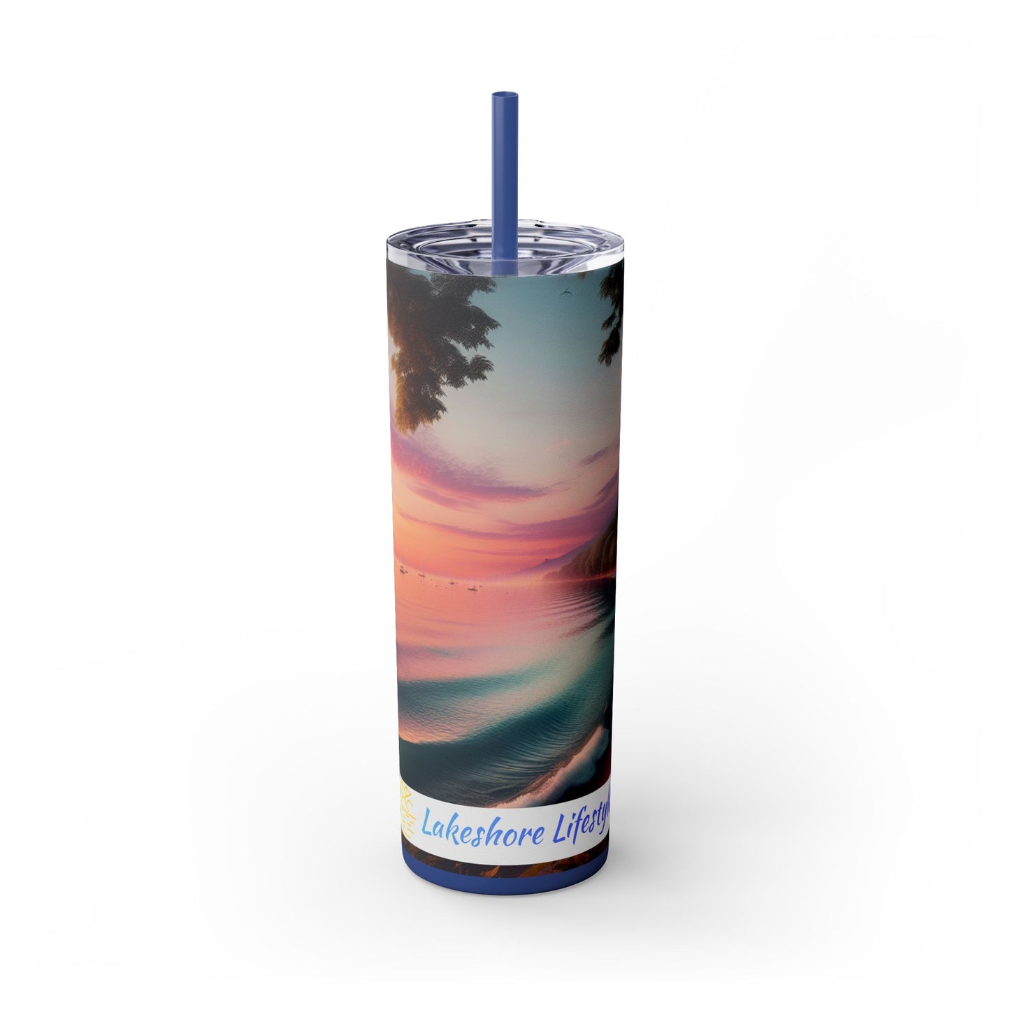 Lakeshore Lifestyles Skinny Tumbler with Straw