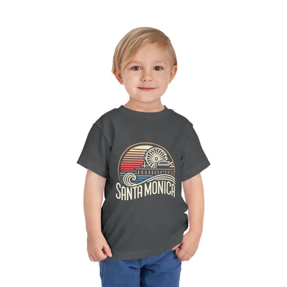 Vibrant Santa Monica Toddler Short Sleeve Tee