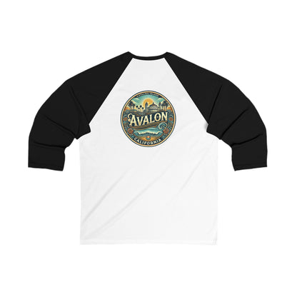 Elegant Avalon Men's 3/4 Sleeve Baseball Tee