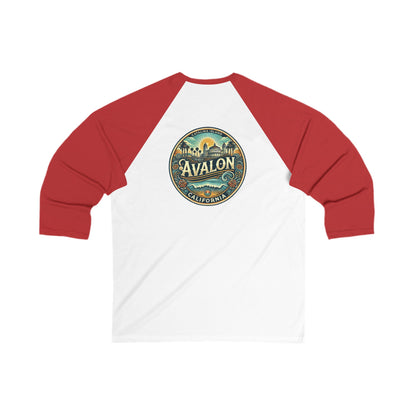 Elegant Avalon Men's 3/4 Sleeve Baseball Tee