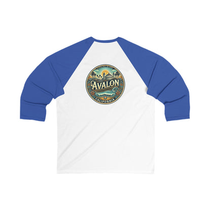Elegant Avalon Men's 3/4 Sleeve Baseball Tee