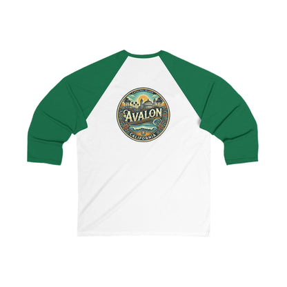 Elegant Avalon Men's 3/4 Sleeve Baseball Tee