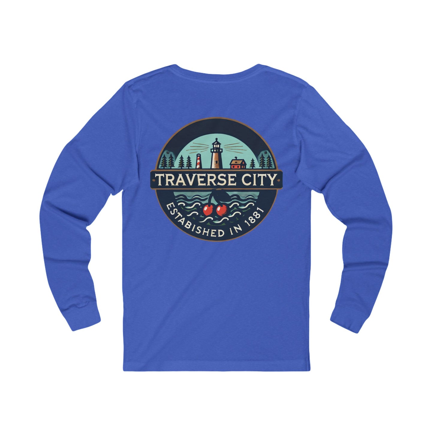 Vintage Traverse City Unisex Jersey Long Sleeve Tee