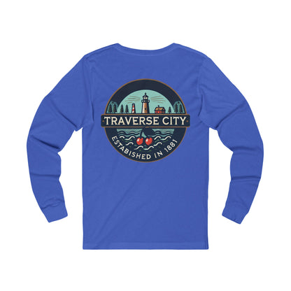 Vintage Traverse City Unisex Jersey Long Sleeve Tee