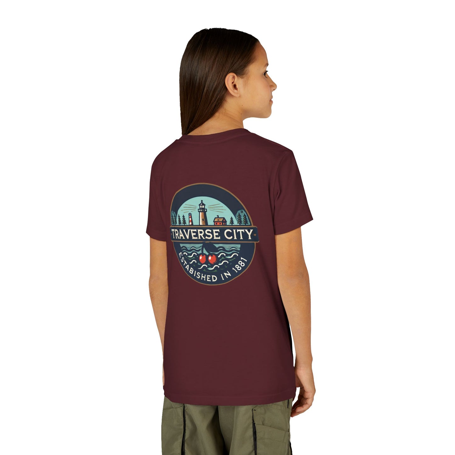 Vintage Traverse City Unisex Youth Short Sleeve Tee
