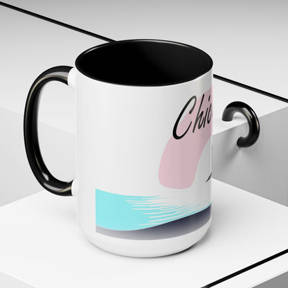 Elegant Chicago Skyline Accent Coffee Mug