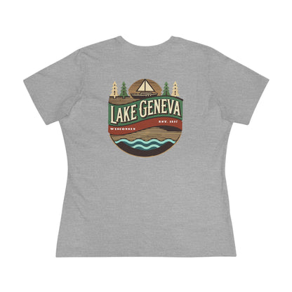 Retro Lake Geneva Women's Cotton Tee