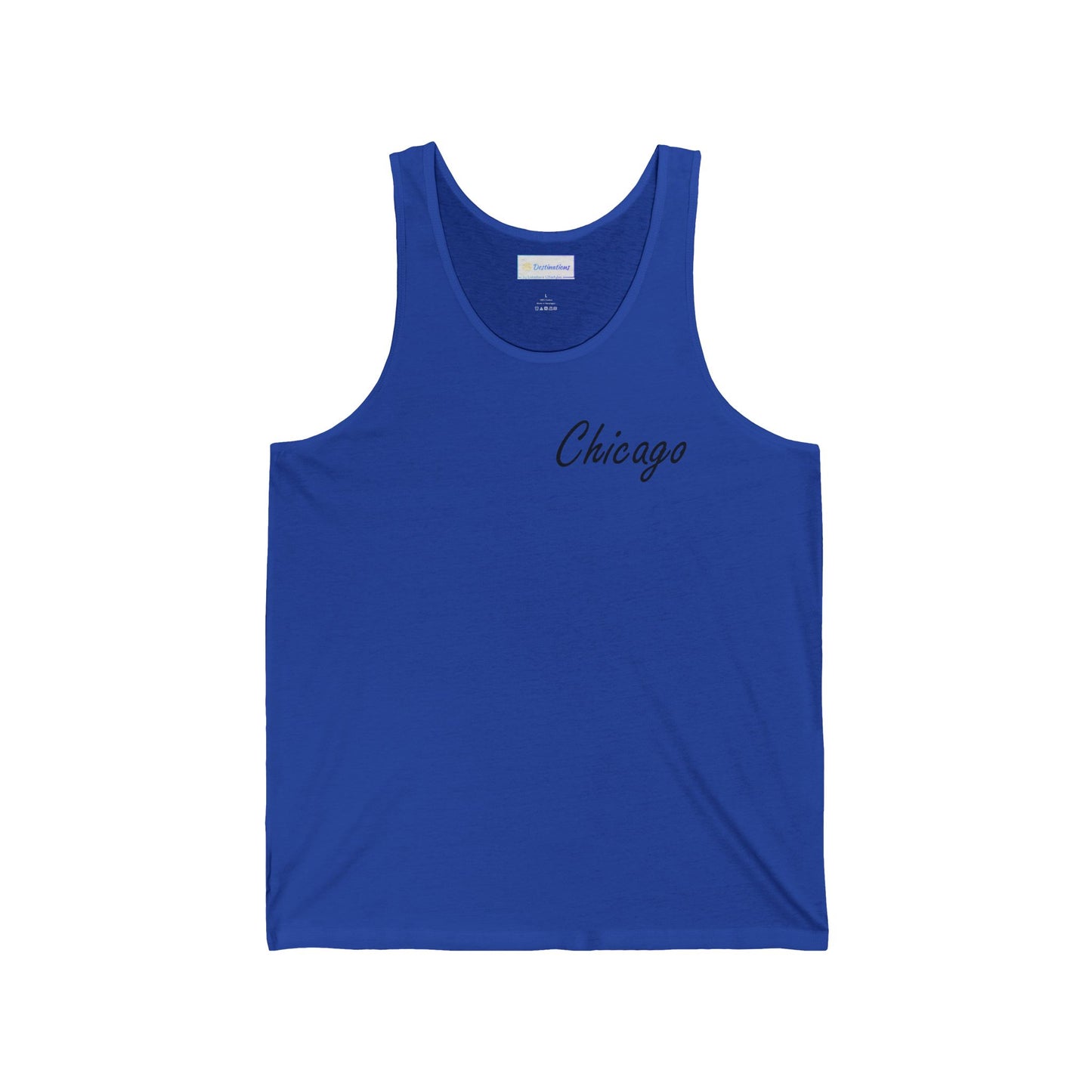 Elegant Chicago Skyline Unisex Jersey Tank