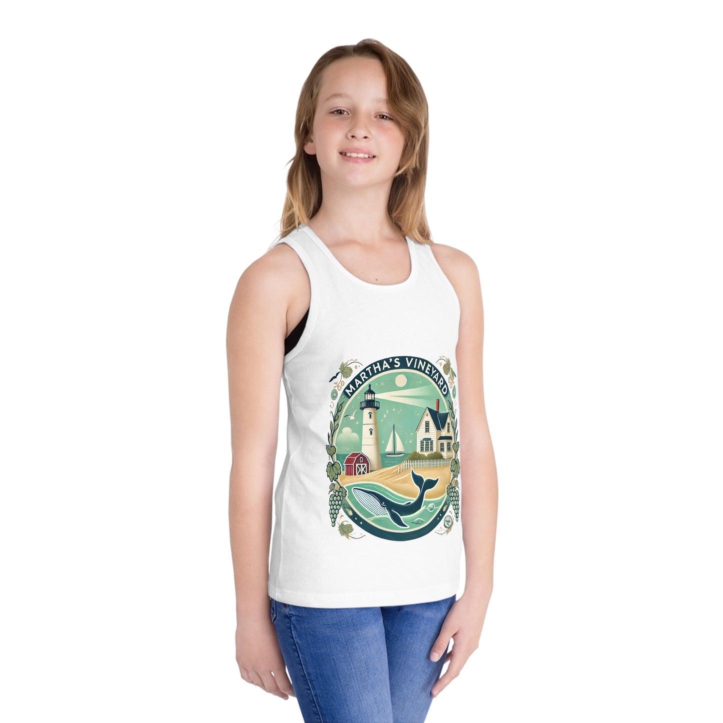 Vintage Martha's Vineyard Kid's Jersey Tank Top