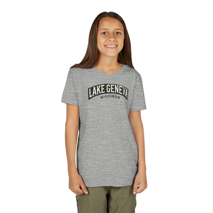Vintage Lake Geneva Unisex Youth Short Sleeve Tee