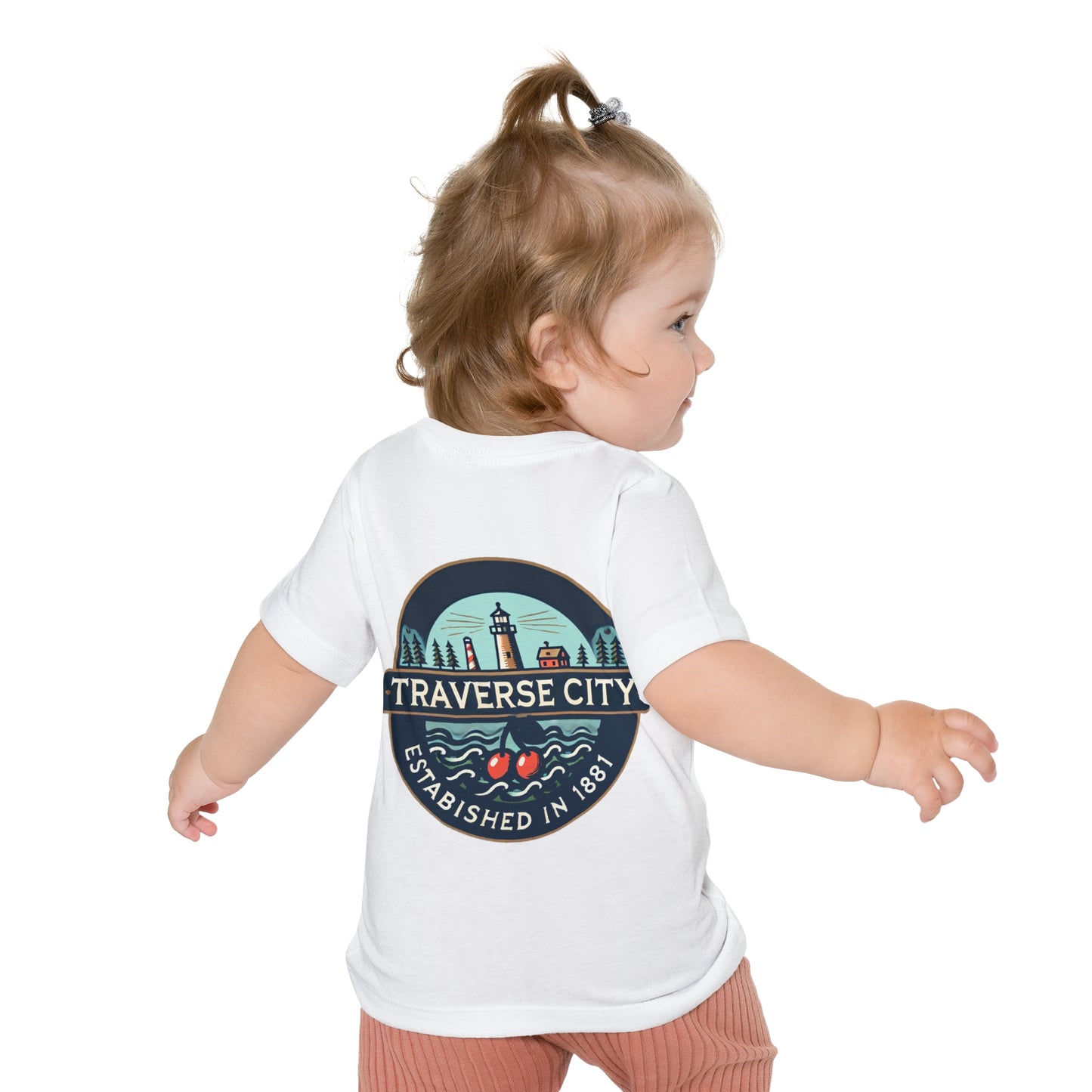 Vintage Traverse City Unisex Baby Short Sleeve T-Shirt