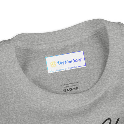 Elegant Chicago Skyline Unisex Youth Short Sleeve Tee
