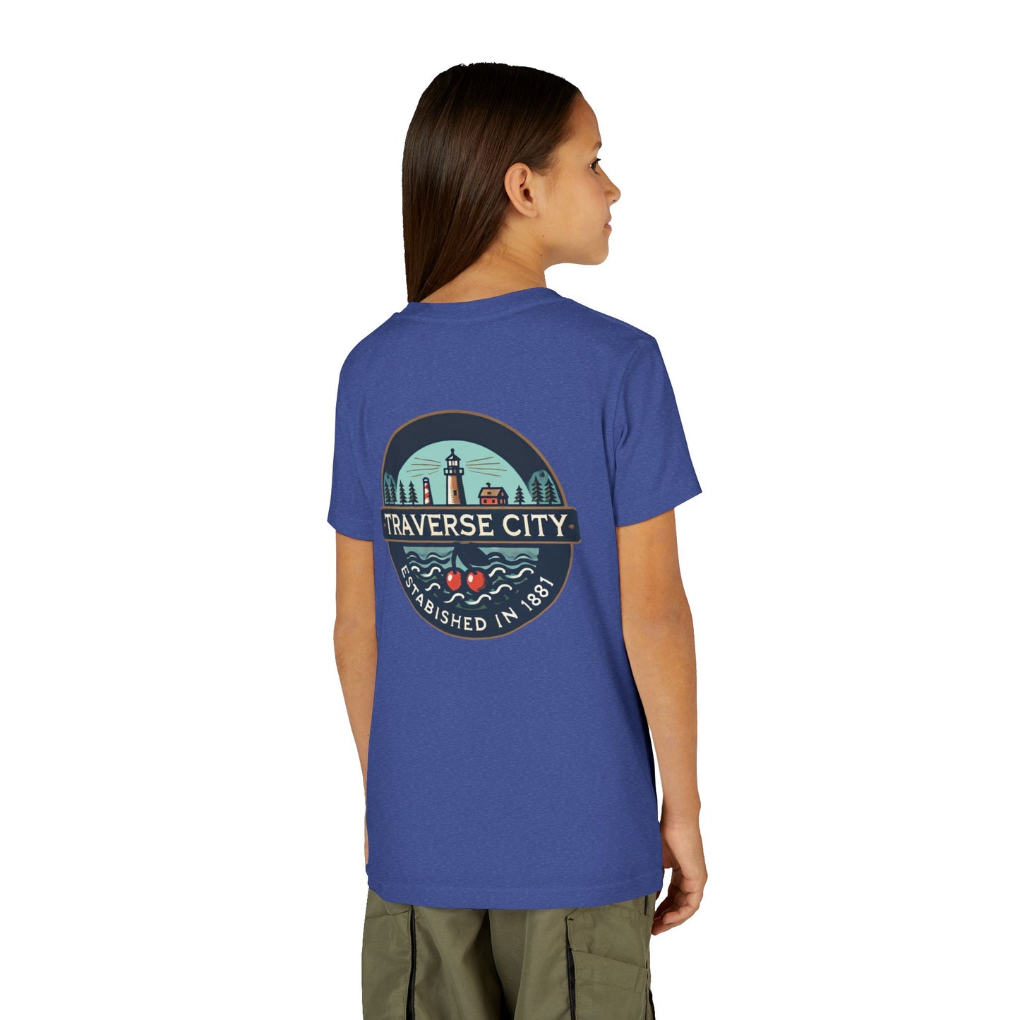 Vintage Traverse City Unisex Youth Short Sleeve Tee
