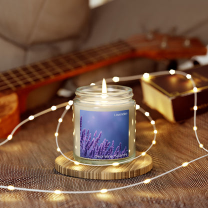 Lavender Scented Coconut Apricot Wax Candle