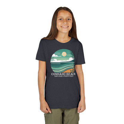 Coastal Vibes Condado Beach Unisex Youth Short Sleeve Tee