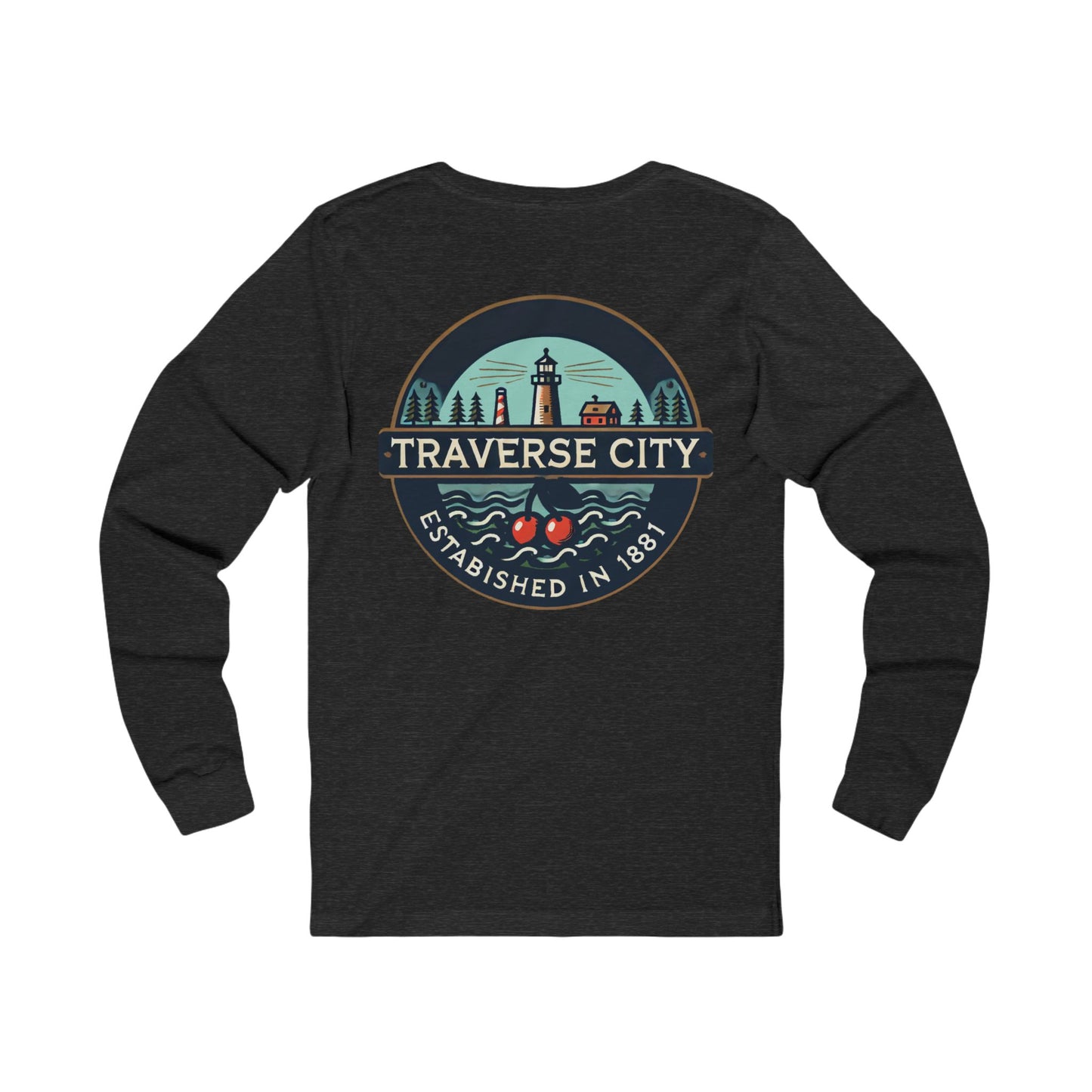 Vintage Traverse City Unisex Jersey Long Sleeve Tee