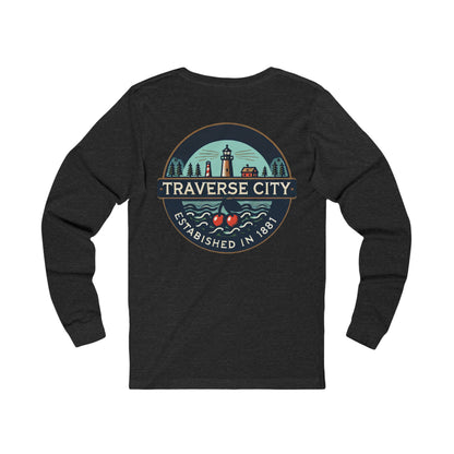 Vintage Traverse City Unisex Jersey Long Sleeve Tee