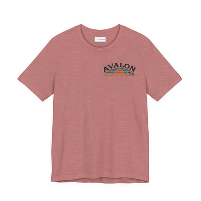 Retro Avalon Sunset Unisex Jersey Tee
