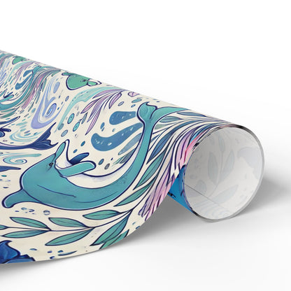 Dolphin Print Wrapping Paper