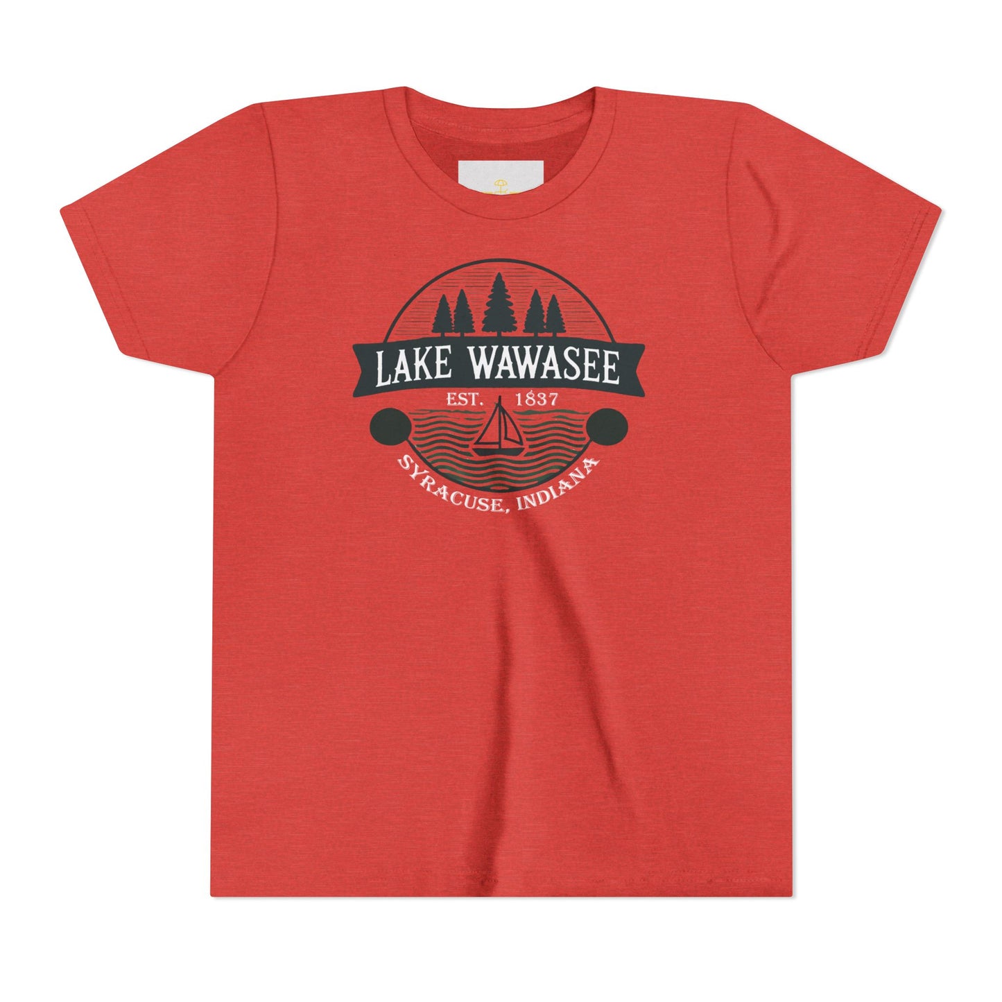 Vintage Lake Wawasee Unisex Youth Short Sleeve Tee