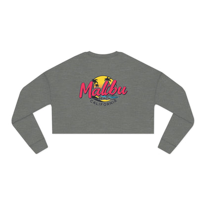 Retro Malibu Women's Cropped Sweatshirt