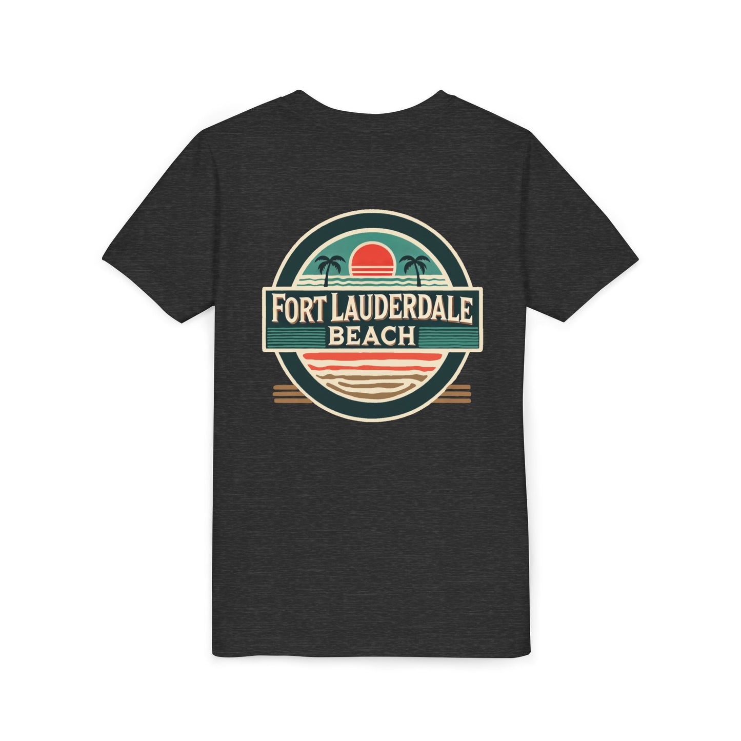 Vintage Fort Lauderdale Unisex Youth Short Sleeve Tee