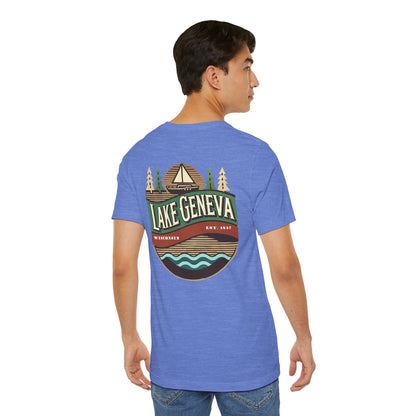 Retro Lake Geneva Unisex Jersey Short Sleeve Tee