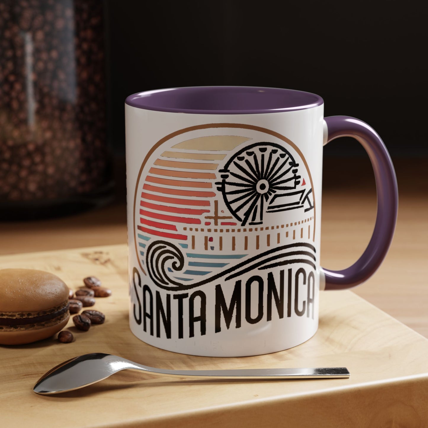 Vibrant Santa Monica Accent Coffee Mug