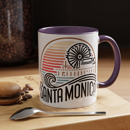 Vibrant Santa Monica Accent Coffee Mug