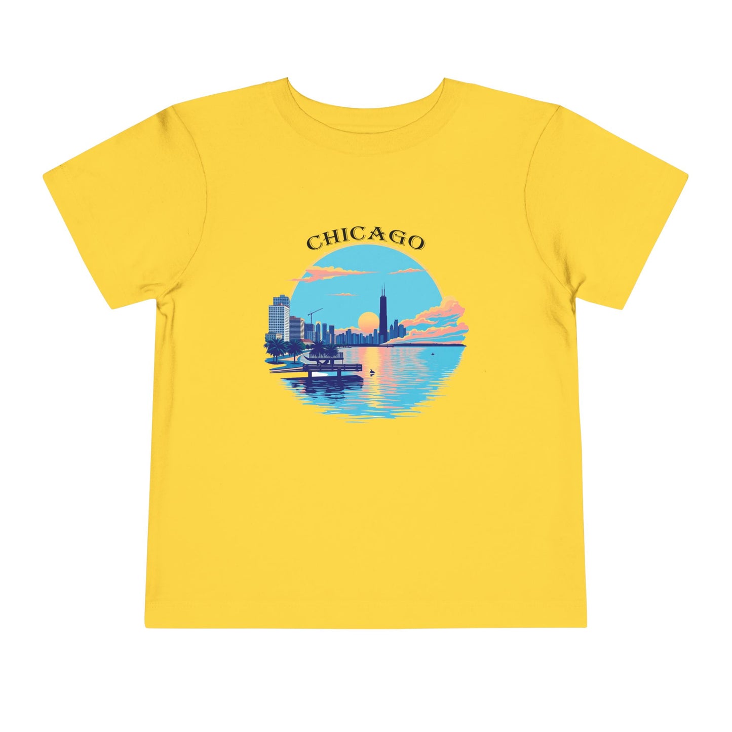 Retro Chicago Unisex Toddler Short Sleeve Tee