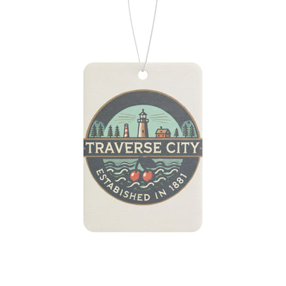 Vintage Traverse City Car Air Freshener