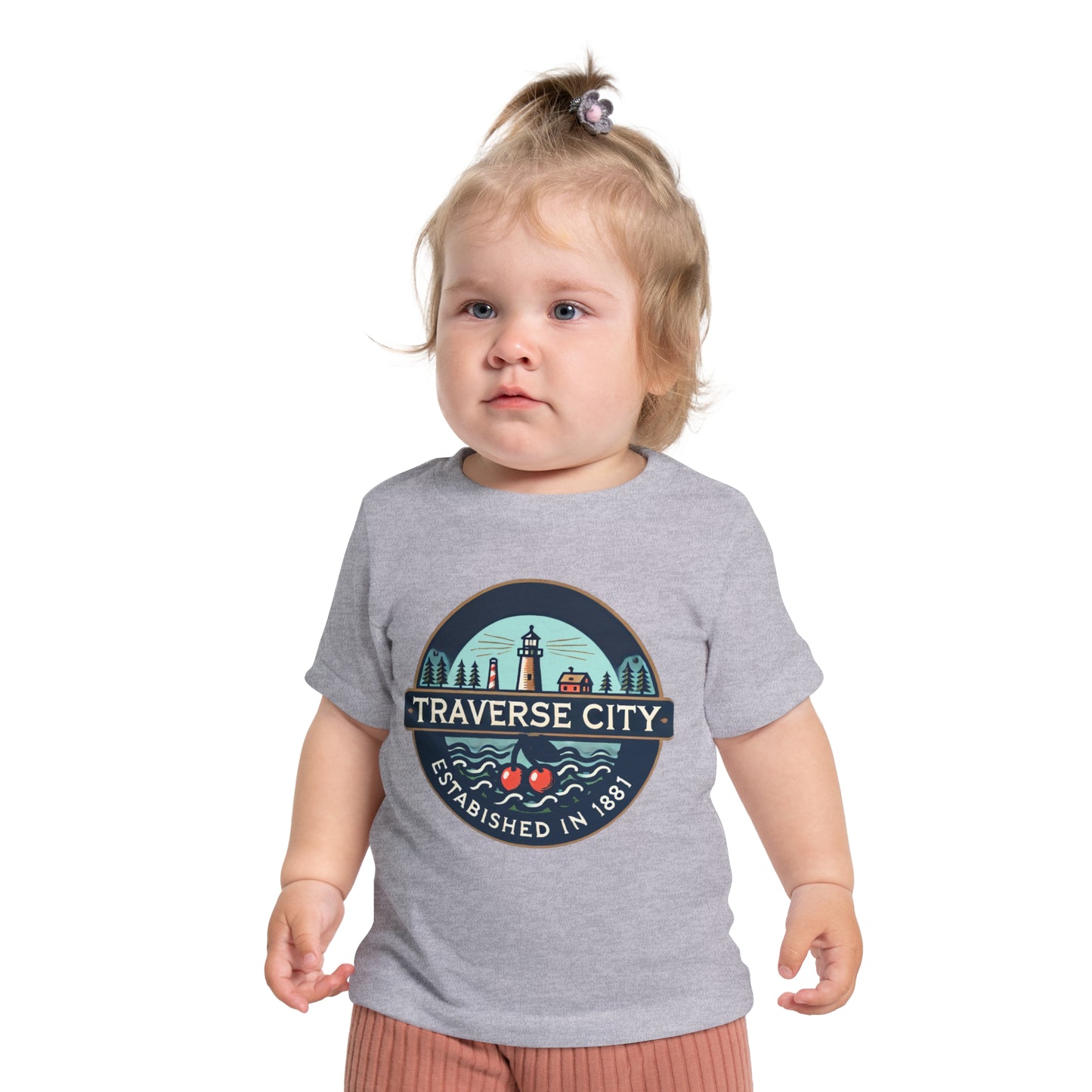 Vintage Traverse City Unisex Baby Short Sleeve T-Shirt