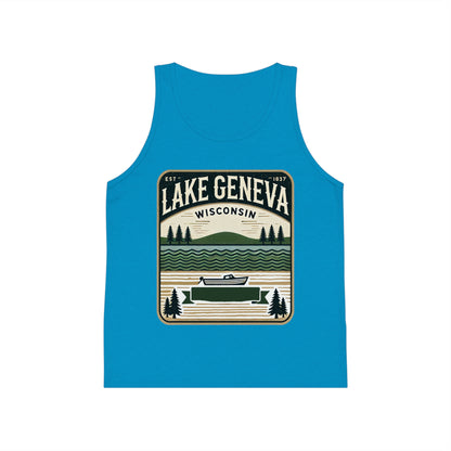 Vintage Lake Geneva Unisex Kids Jersey Tank Top