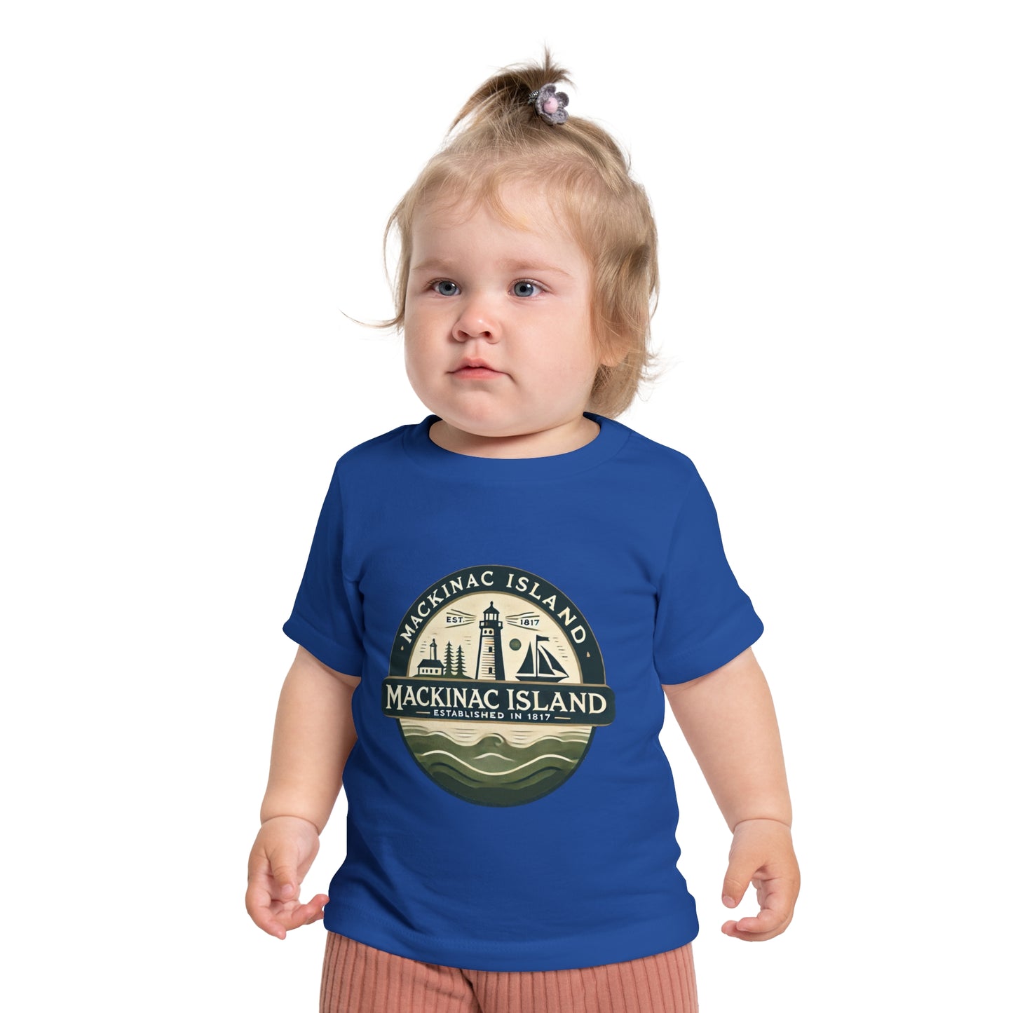 Vintage Mackinac Island Unisex Baby Short Sleeve T-Shirt