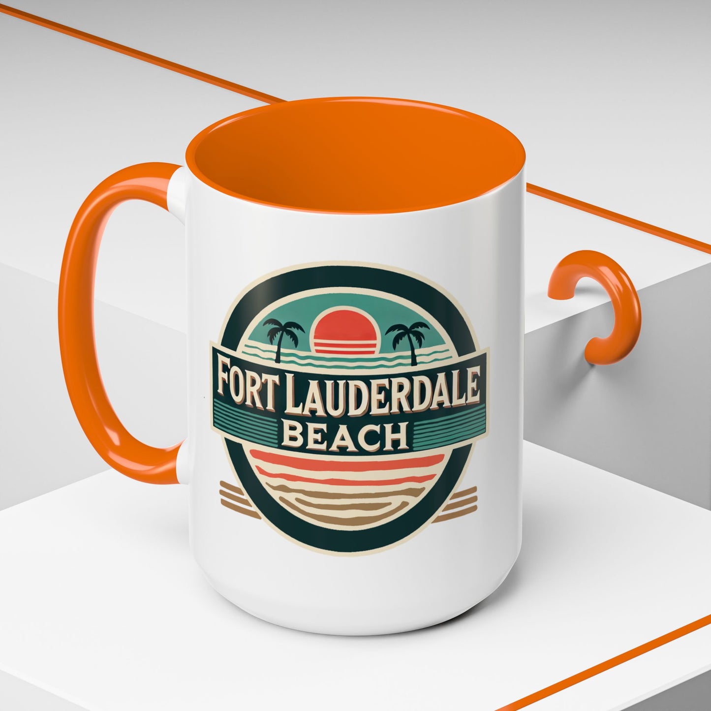 Vintage Fort Lauderdale Accent Coffee Mug