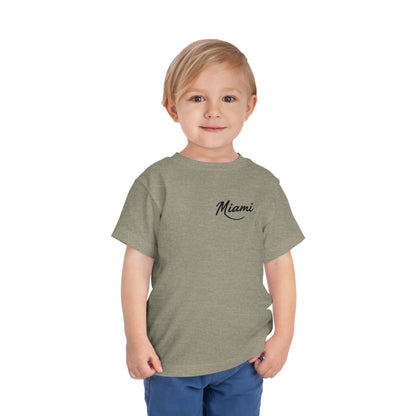 Retro Miami Unisex Toddler Short Sleeve Tee