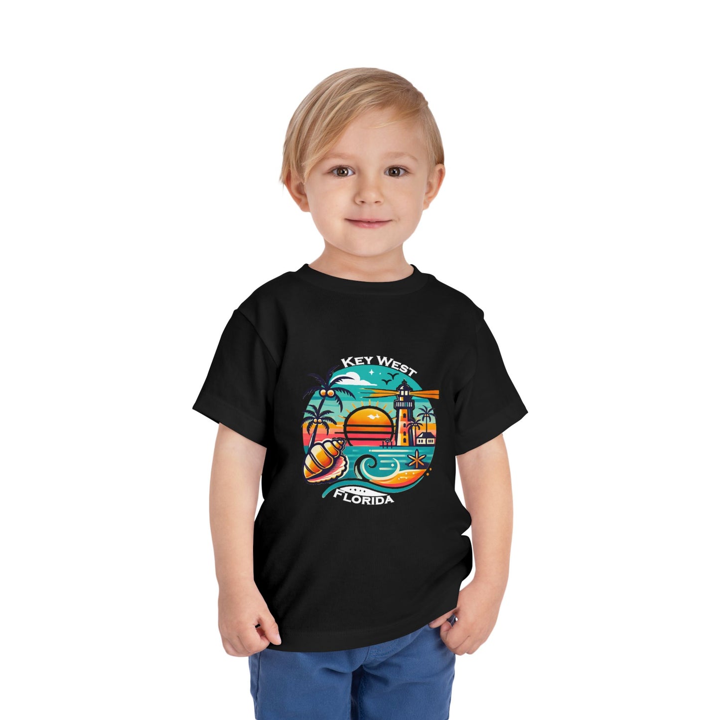 Vibrant Key West Toddler Short Sleeve Tee