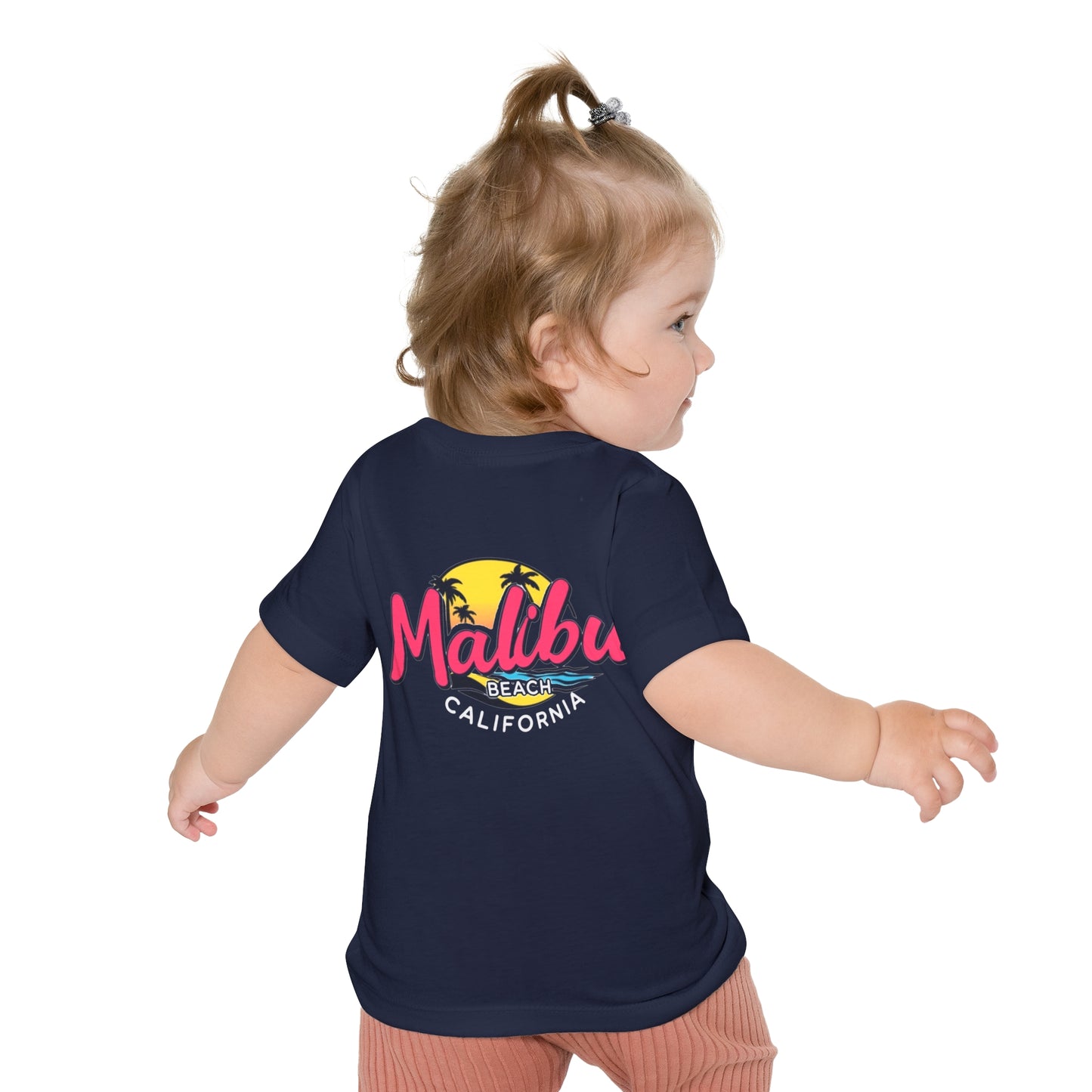 Retro Malibu Unisex Baby Short Sleeve T-Shirt