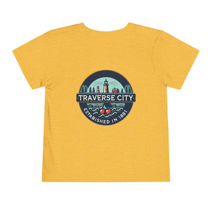 Vintage Traverse City Unisex Toddler Short Sleeve Tee