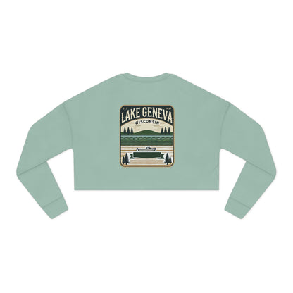 Vintage Lake Geneva Women's Cropped Sweatshirt