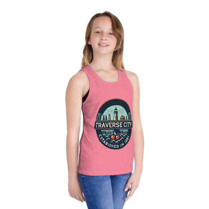 Vintage Traverse City Unisex Kids Jersey Tank Top