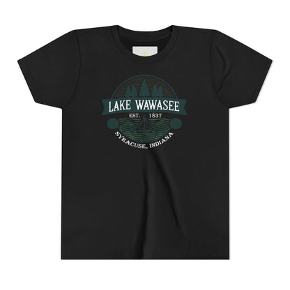 Vintage Lake Wawasee Unisex Youth Short Sleeve Tee