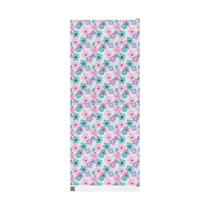 Pastel Floral Print Wrapping Paper